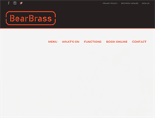 Tablet Screenshot of bearbrass.com.au